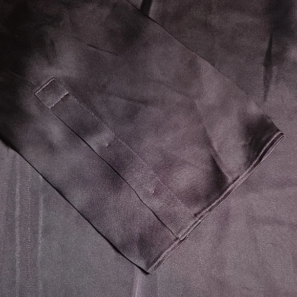 giada_forte Italy Inverno 2016Chic Satin Women's Purple Blouse.sz M. - Picture 5 of 9